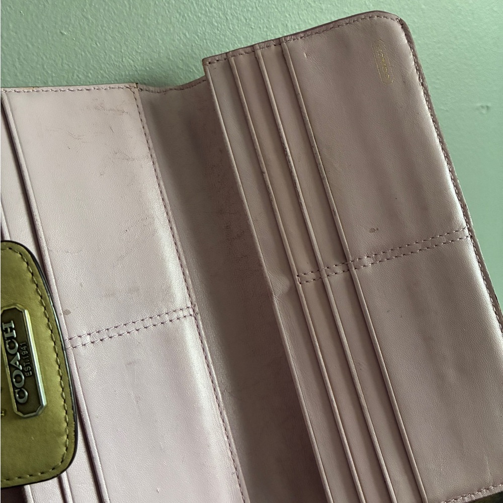 Coach Madison Op Art Signature Sateen Wallet - Picture 5 of 7